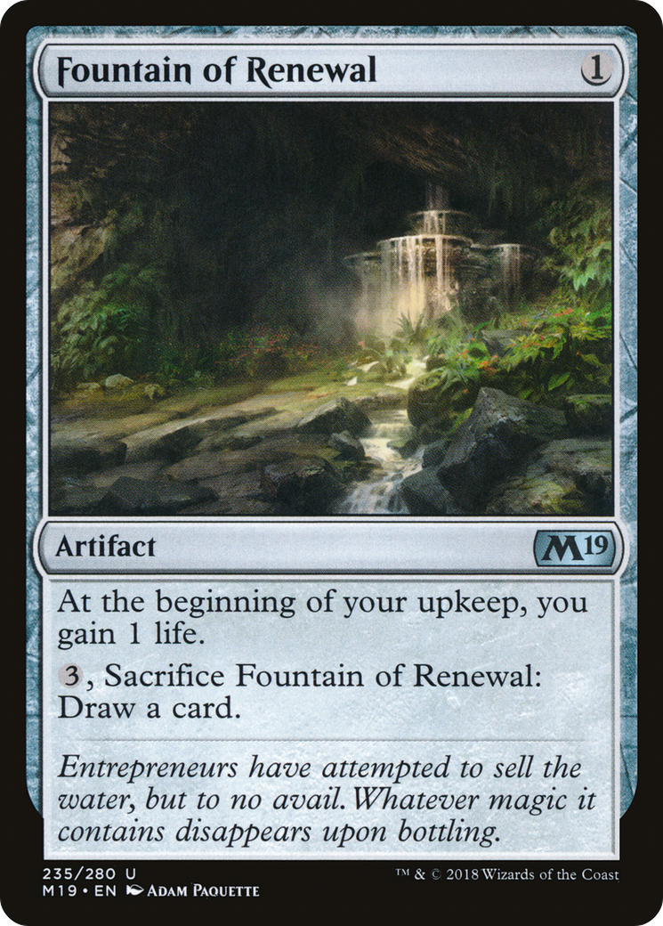 Fountain of Renewal (M19-235) [Core Set 2019] MTG Single Wizards of the Coast