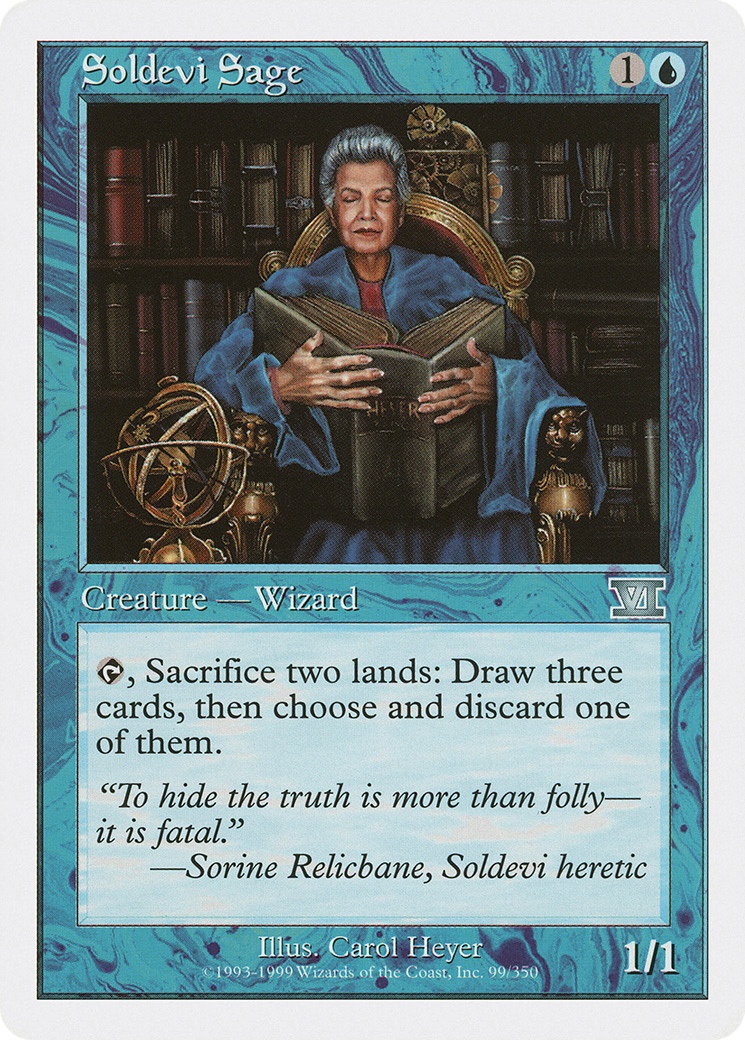 Soldevi Sage (6ED-099) [Classic Sixth Edition] MTG Single Wizards of the Coast