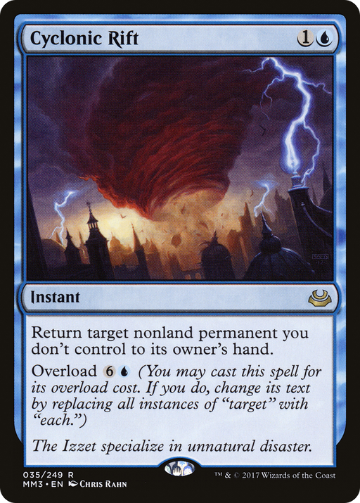 Cyclonic Rift (MM3-035) [Modern Masters 2017] MTG Single Wizards of the Coast