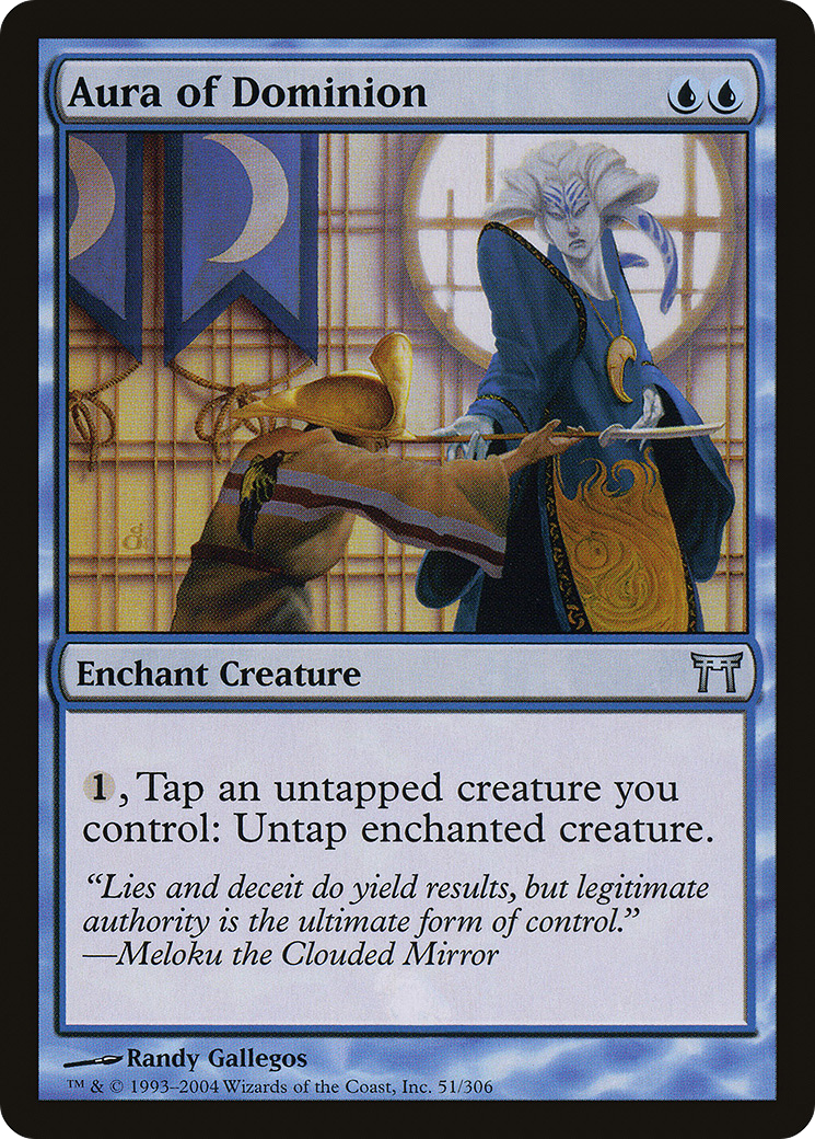 Aura of Dominion (CHK-051) [Champions of Kamigawa] Foil MTG Single Wizards of the Coast