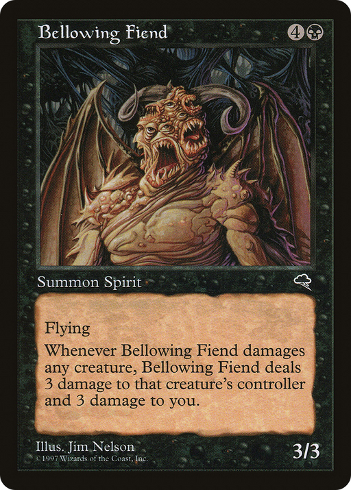 Bellowing Fiend (TMP-108) [Tempest] MTG Single Wizards of the Coast