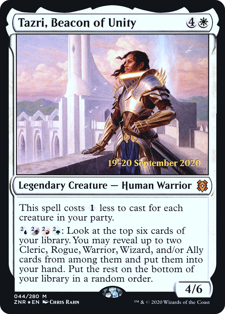 Tazri, Beacon of Unity (PRE-044) [Zendikar Rising Promos] Foil MTG Single Wizards of the Coast