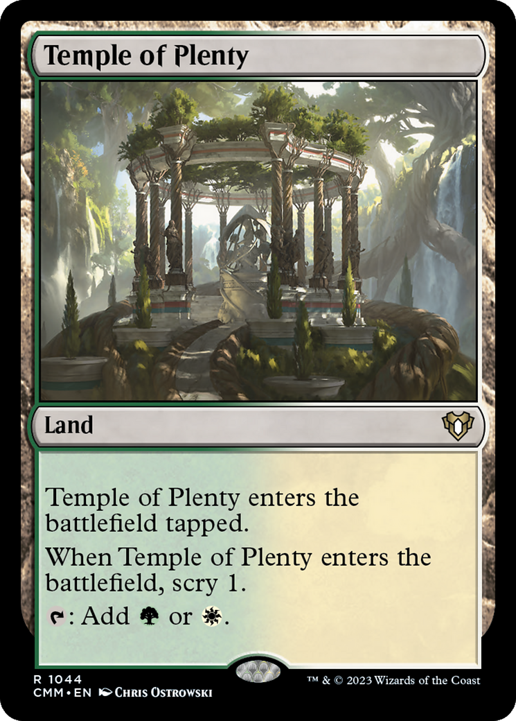 Temple of Plenty (CMM-1044) [Commander Masters] MTG Single Wizards of the Coast
