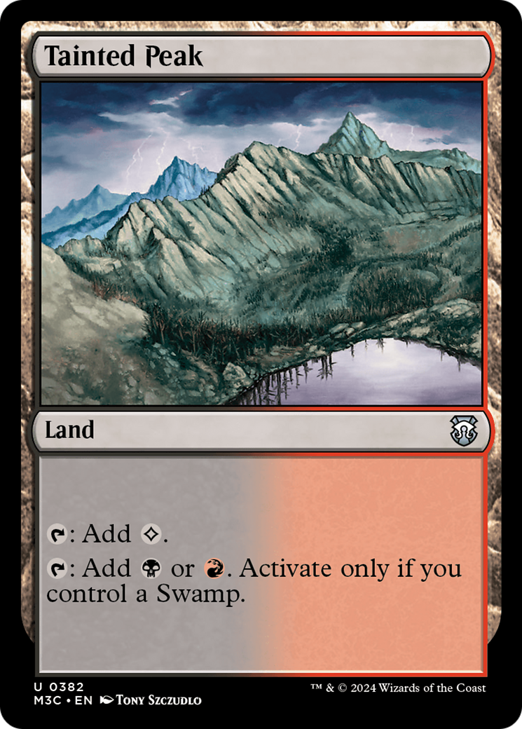 Tainted Peak (M3C-382) [Modern Horizons 3 Commander] MTG Single Wizards of the Coast