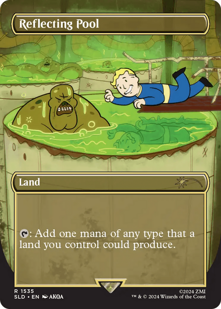 Reflecting Pool (SLD-1535) [Secret Lair] Drop (Borderless) MTG Single Wizards of the Coast