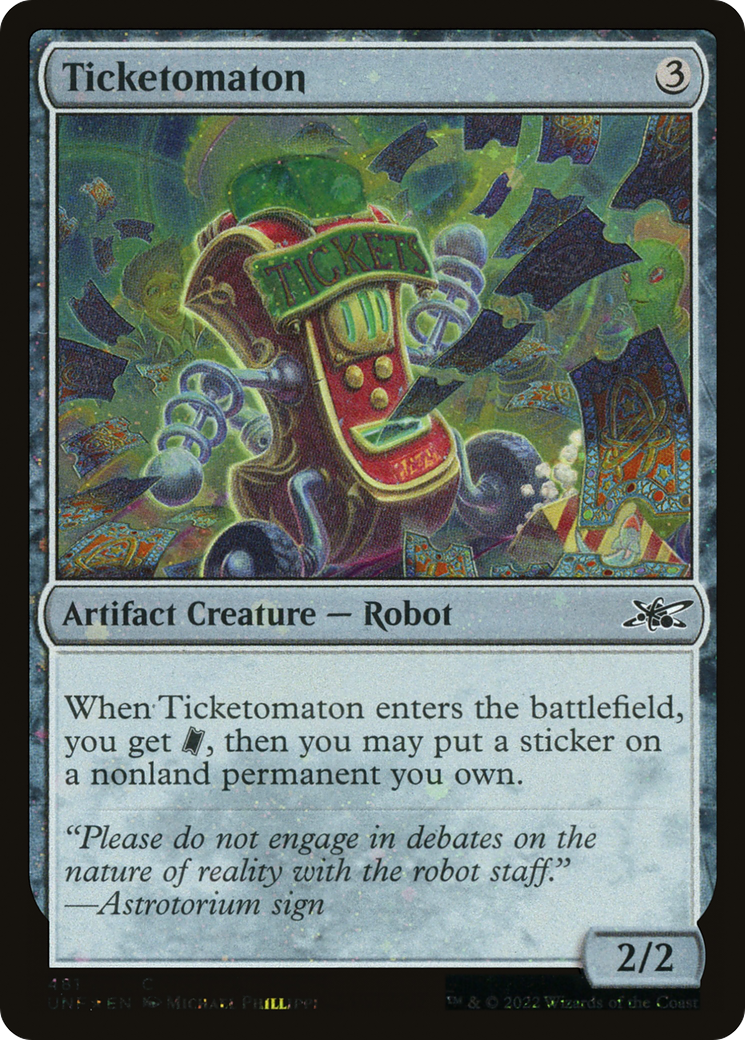 Ticketomaton (Galaxy Foil) (UNF-481) [Unfinity] Foil MTG Single Wizards of the Coast