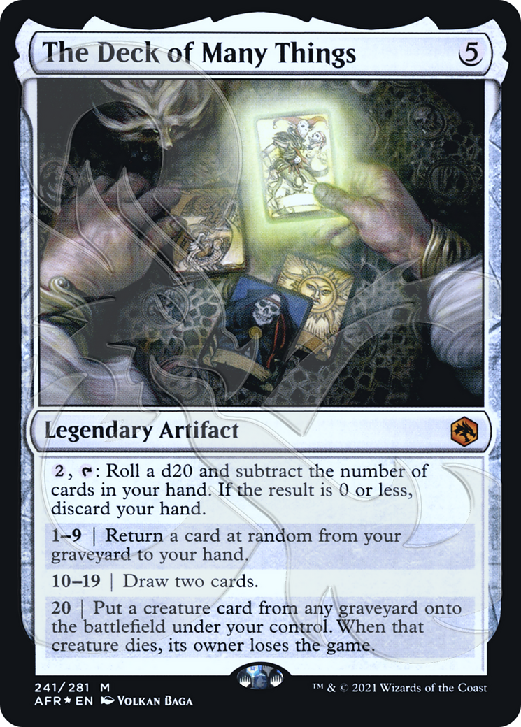 The Deck of Many Things (AFR&-241) [Adventures in the Forgotten Realms Promos] Foil MTG Single Wizards of the Coast