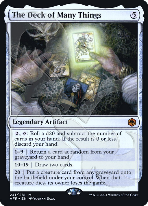 The Deck of Many Things (AFR&-241) [Adventures in the Forgotten Realms Promos] Foil MTG Single Wizards of the Coast