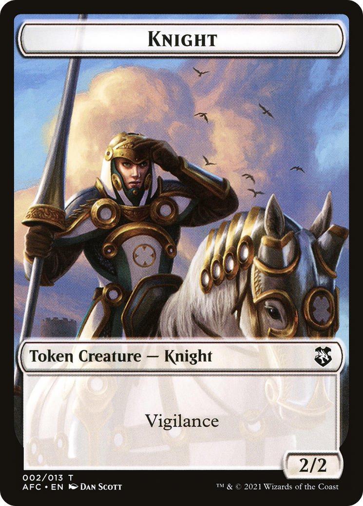 Knight (TAFC-002) [Tokens] Forgotten Realms Commander Tokens MTG Single Wizards of the Coast