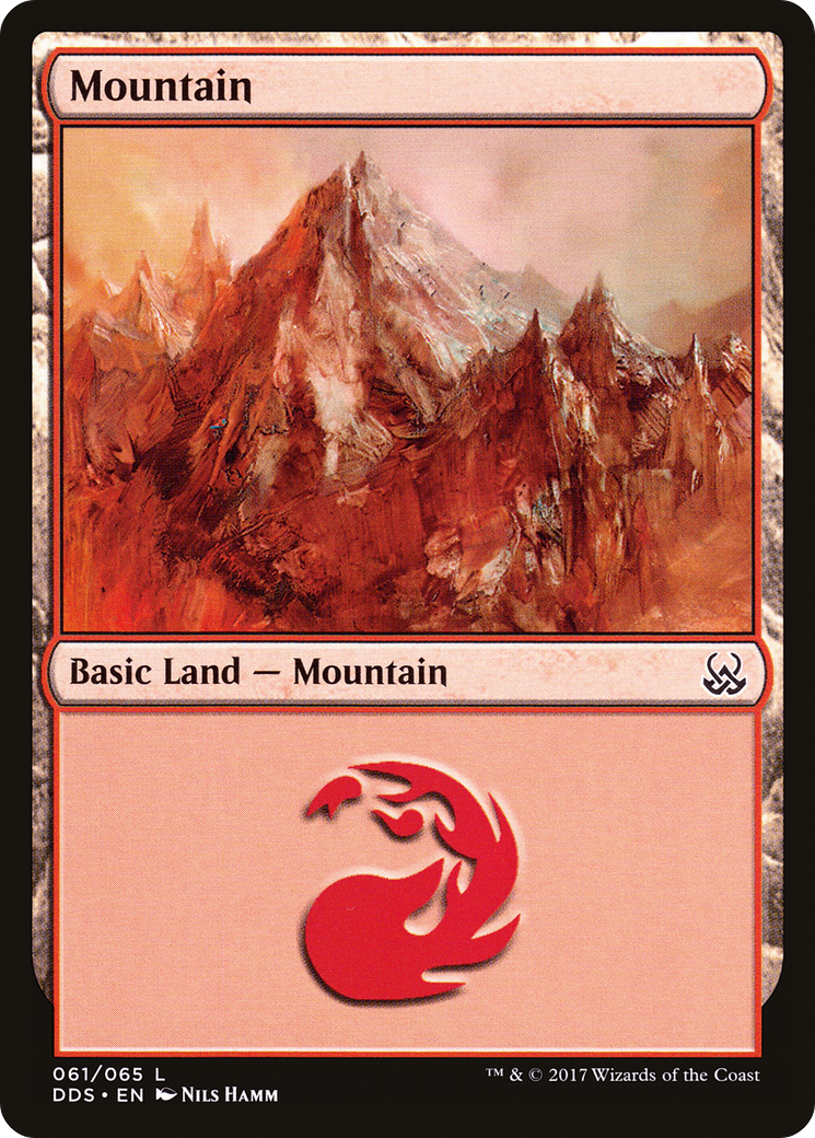 Mountain (061) (DDS-061) [Misc] Duel Decks: Mind vs. Might MTG Single Wizards of the Coast