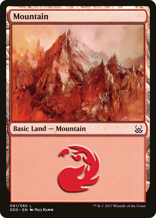 Mountain (061) (DDS-061) [Misc] Duel Decks: Mind vs. Might MTG Single Wizards of the Coast