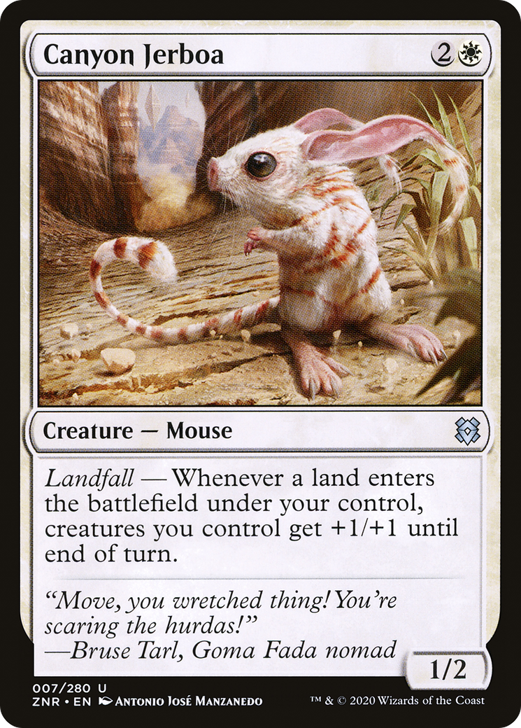 Canyon Jerboa (ZNR-007) [Zendikar Rising] MTG Single Wizards of the Coast