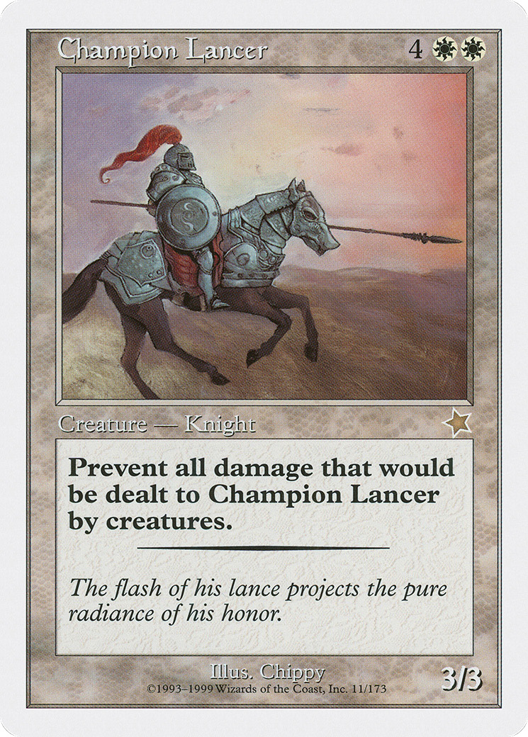 Champion Lancer (S99-011) [Misc] Starter 1999 MTG Single Wizards of the Coast