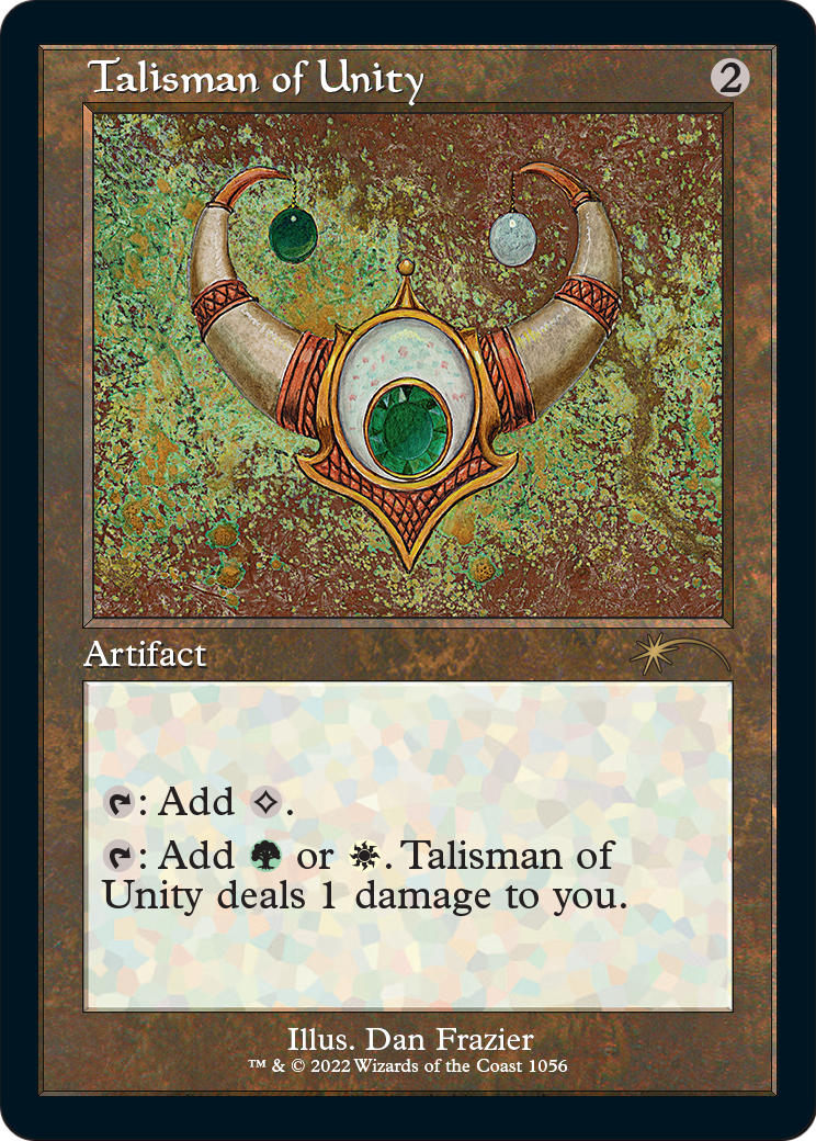 Talisman of Unity (Foil Etched) (SLD-1056) [Secret Lair Drop Series] Foil