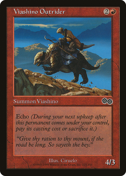 Viashino Outrider (USG-223) [Urza's Saga] MTG Single Wizards of the Coast