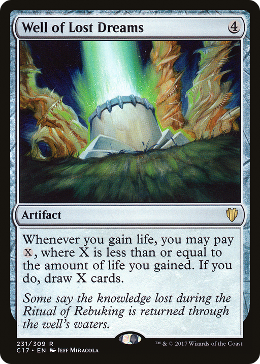 Well of Lost Dreams (C17-231) [Commander 2017] MTG Single Wizards of the Coast