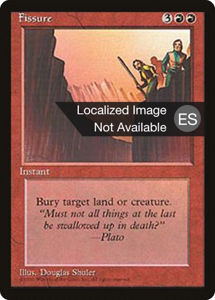 Fissure (4BB-) [Fourth Edition Foreign Black Border] MTG Single Wizards of the Coast