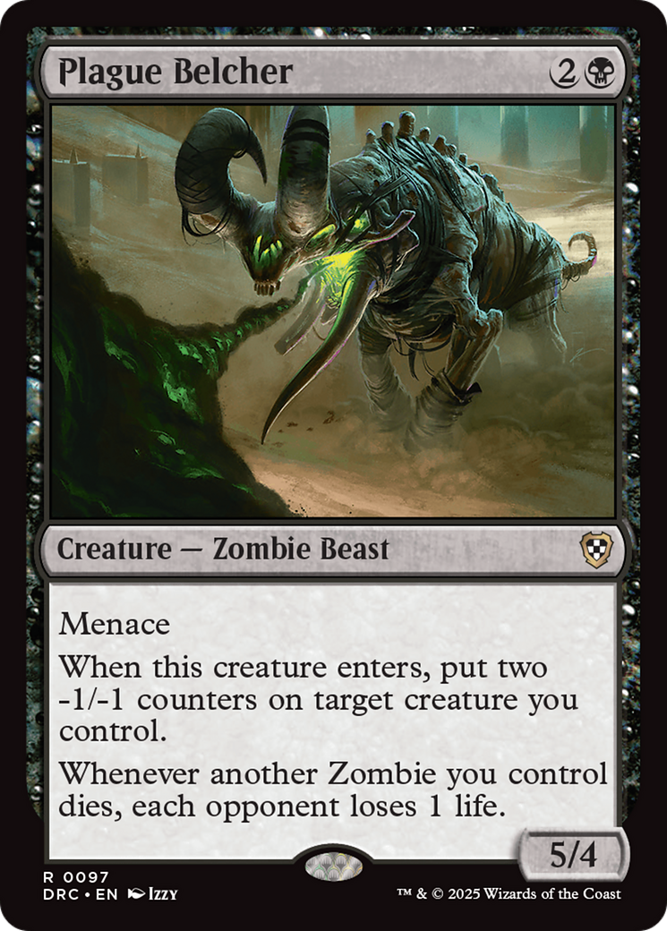 Plague Belcher (DRC-097) [Commander: Aetherdrift] MTG Single Wizards of the Coast