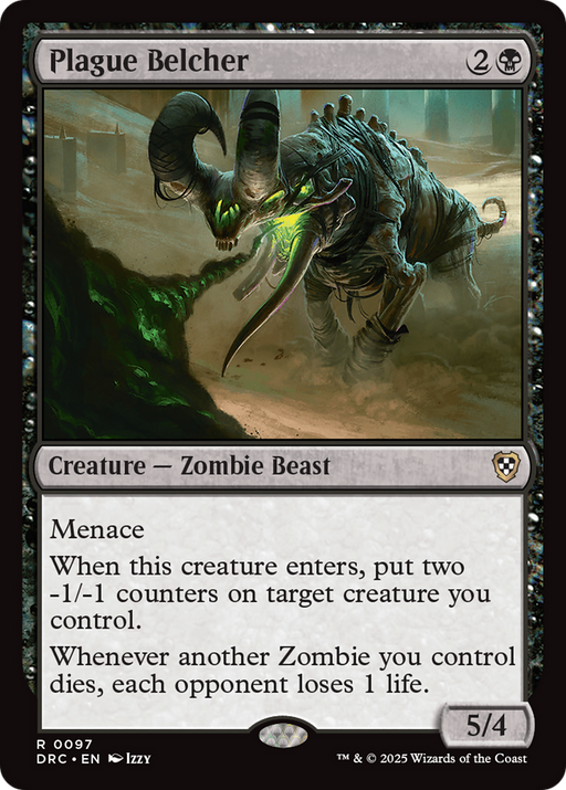 Plague Belcher (DRC-097) [Commander: Aetherdrift] MTG Single Wizards of the Coast