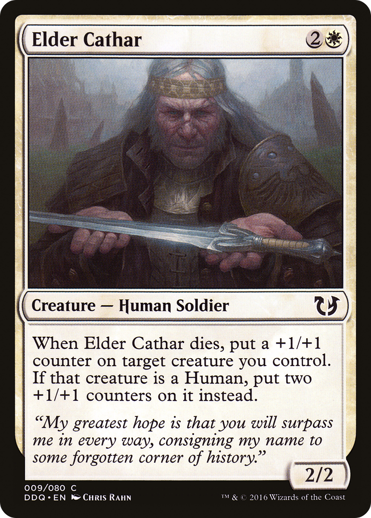 Elder Cathar (DDQ-009) [Misc] Duel Decks: Blessed vs. Cursed MTG Single Wizards of the Coast