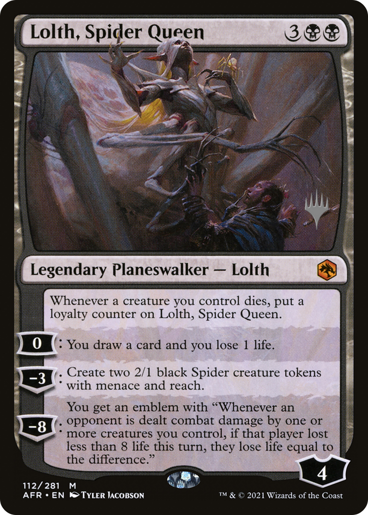 Lolth, Spider Queen (PPAFR-112) [Adventures in the Forgotten Realms Promos] MTG Single Wizards of the Coast