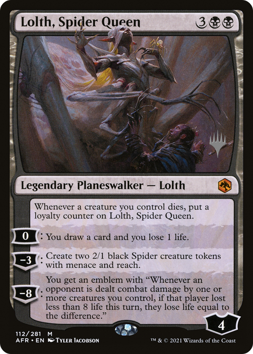 Lolth, Spider Queen (PPAFR-112) [Adventures in the Forgotten Realms Promos] MTG Single Wizards of the Coast