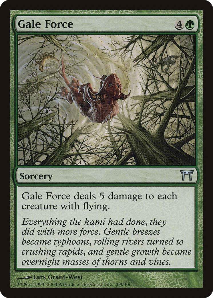 Gale Force (CHK-209) [Champions of Kamigawa] Foil MTG Single Wizards of the Coast