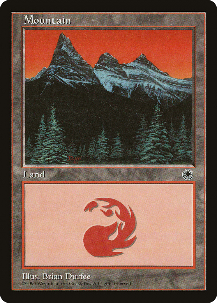 Mountain (9/6 Signature / Tallest Peak Left) [Portal] MTG Single Magic: The Gathering