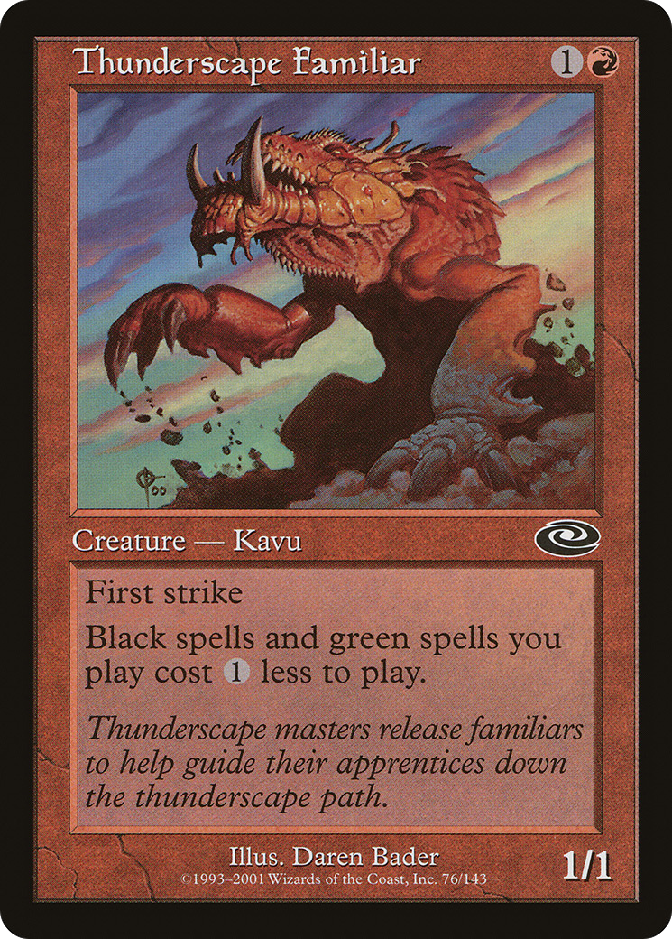 Thunderscape Familiar (PLS-076) [Planeshift] Foil MTG Single Wizards of the Coast