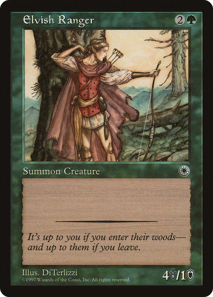 Elvish Ranger (POR-) [Misc] Portal MTG Single Wizards of the Coast