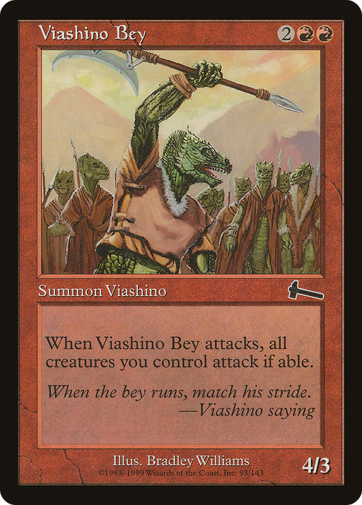 Viashino Bey (ULG-093) [Urza's Legacy] MTG Single Wizards of the Coast
