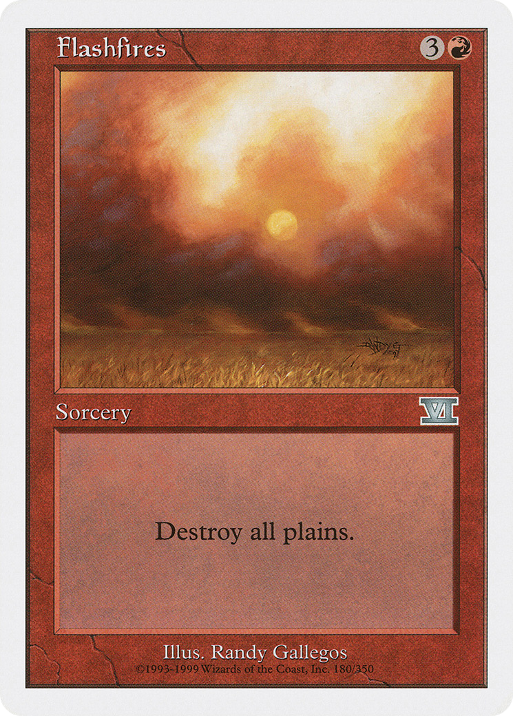 Flashfires (6ED-180) [Classic Sixth Edition] MTG Single Wizards of the Coast