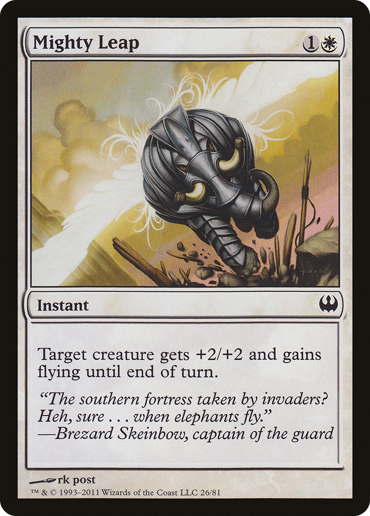 Mighty Leap (DDG-026) [Misc] Duel Decks: Knights vs. Dragons MTG Single Wizards of the Coast
