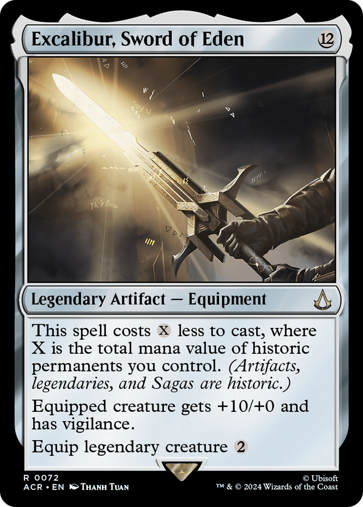 Excalibur, Sword of Eden (ACR-072) [Assassin's Creed] MTG Single Wizards of the Coast