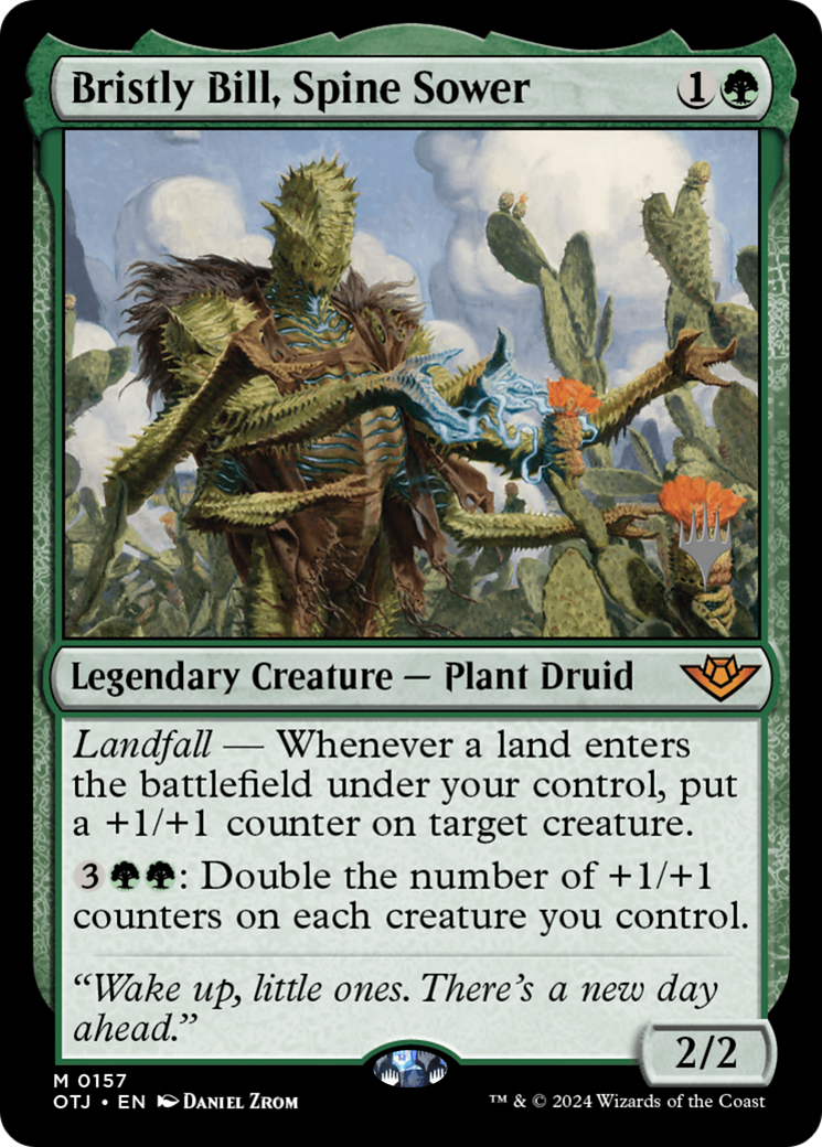 Bristly Bill, Spine Sower (PPOTJ-157) [Outlaws of Thunder Junction Promos] MTG Single Wizards of the Coast