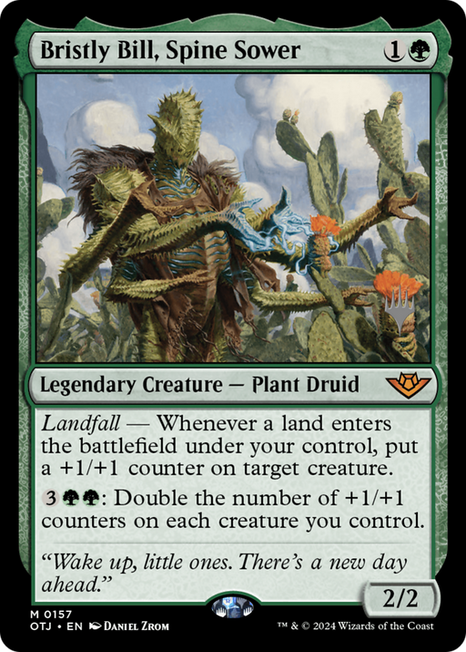 Bristly Bill, Spine Sower (PPOTJ-157) [Outlaws of Thunder Junction Promos] Foil MTG Single Wizards of the Coast