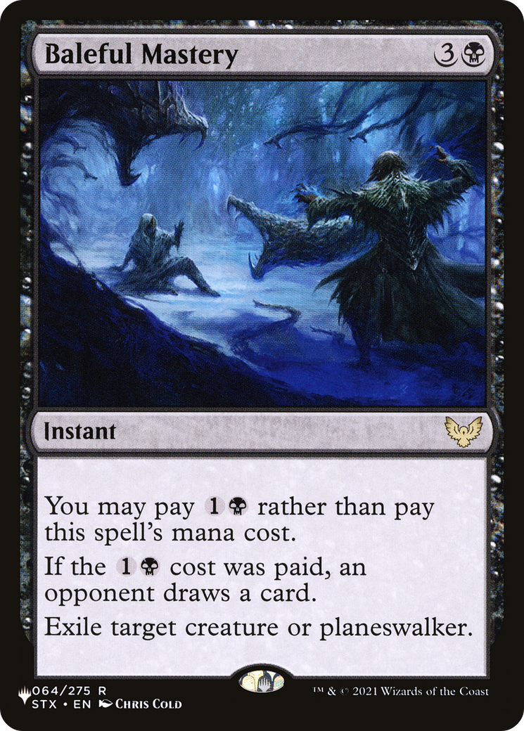 Baleful Mastery (LIST-064/275) [Mystery Booster] The List MTG Single Wizards of the Coast