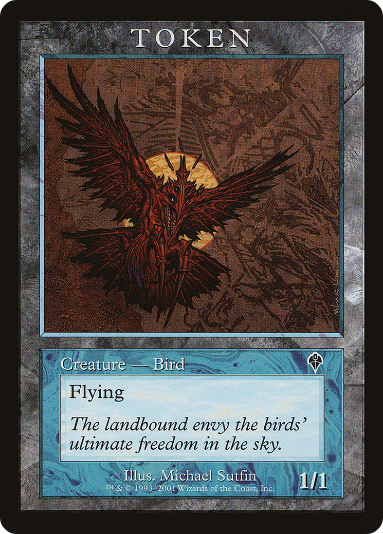 Bird Token [Magic Player Rewards 2001] MTG Single Magic: The Gathering