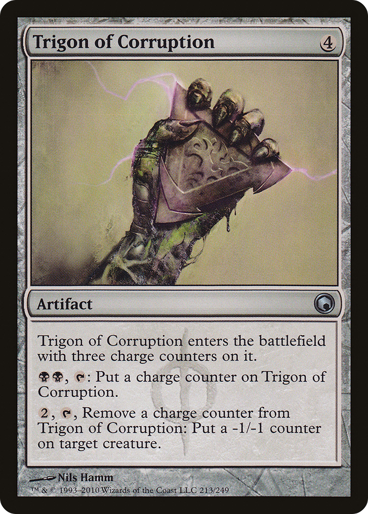 Trigon of Corruption (SOM-213) [Scars of Mirrodin] Foil MTG Single Wizards of the Coast