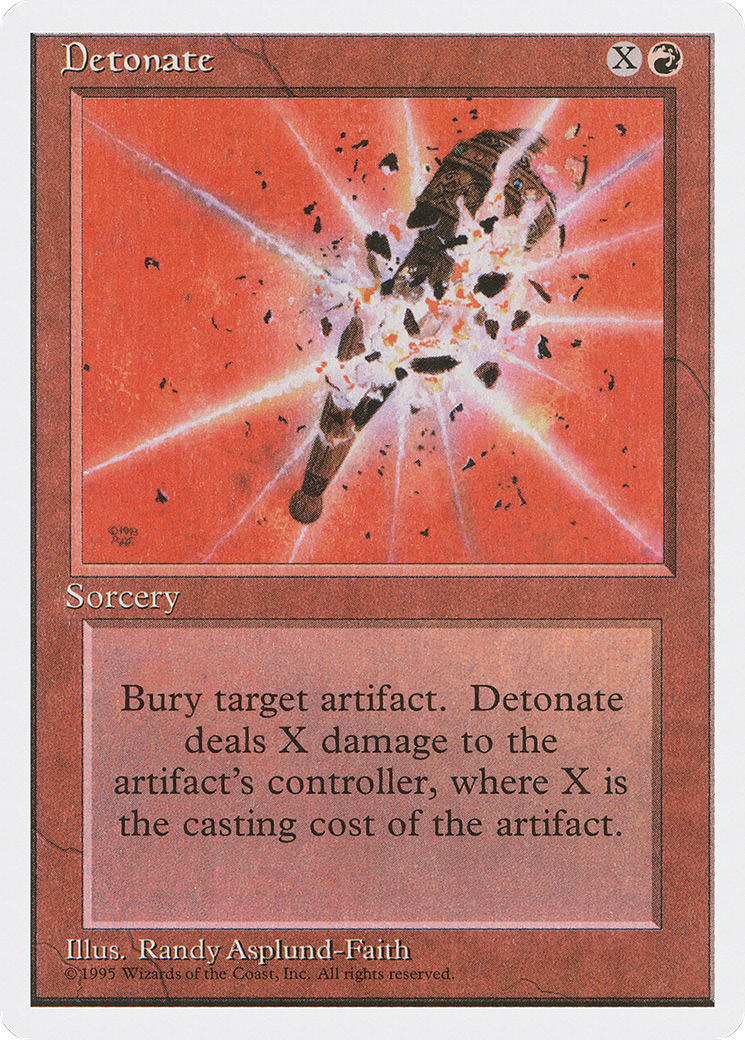 Detonate (4ED-184) [Fourth Edition] MTG Single Wizards of the Coast