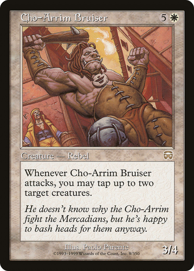 Cho-Arrim Bruiser (MMQ-009) [Mercadian Masques] MTG Single Wizards of the Coast