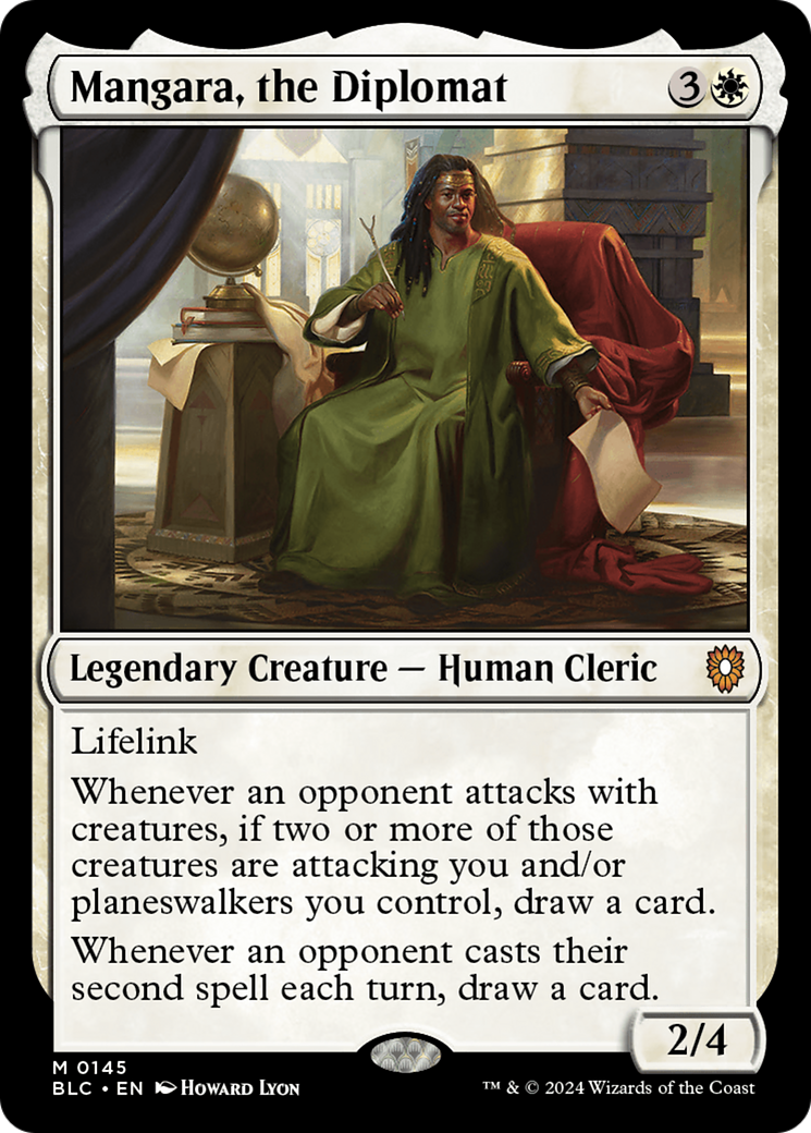 Mangara, the Diplomat (BLC-145) [Bloomburrow Commander] MTG Single Wizards of the Coast