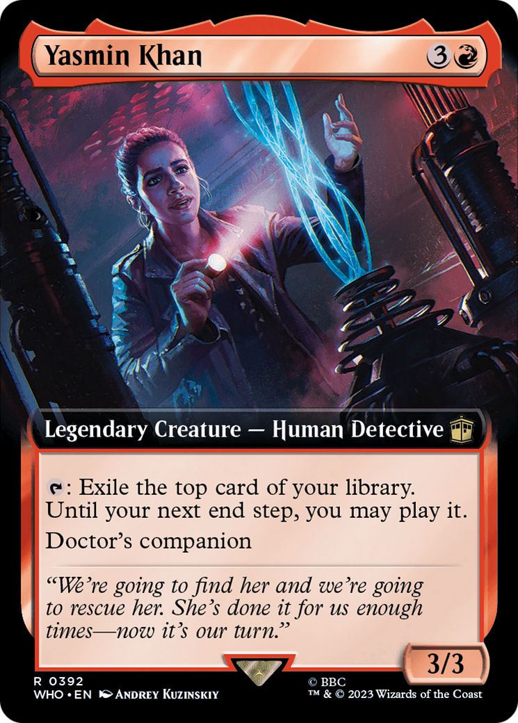 Yasmin Khan (WHO-392) [Doctor Who] (Extended Art) MTG Single Wizards of the Coast