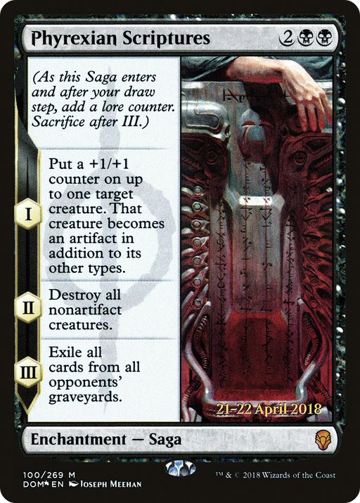 Phyrexian Scriptures (PRE-100) [Dominaria Promos] Foil MTG Single Wizards of the Coast