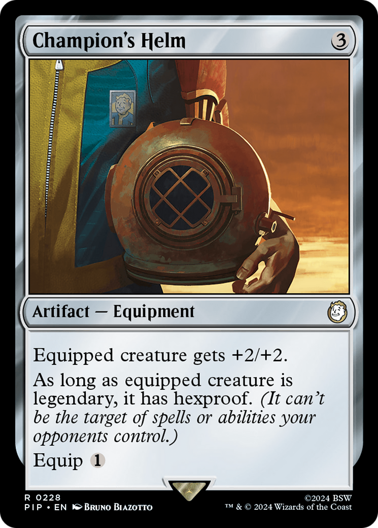 Champion's Helm (PIP-228) [Fallout] MTG Single Wizards of the Coast