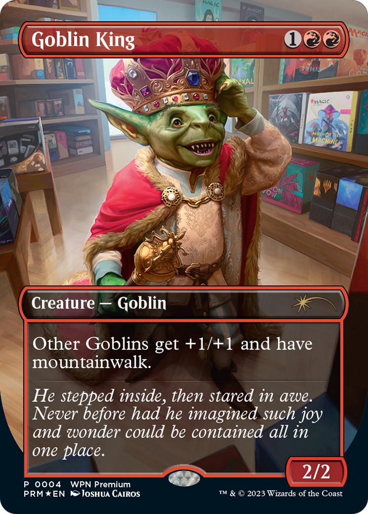 Goblin King (WPN-004) [Misc] Wizards Play Network 2024 (Borderless) Foil MTG Single Wizards of the Coast