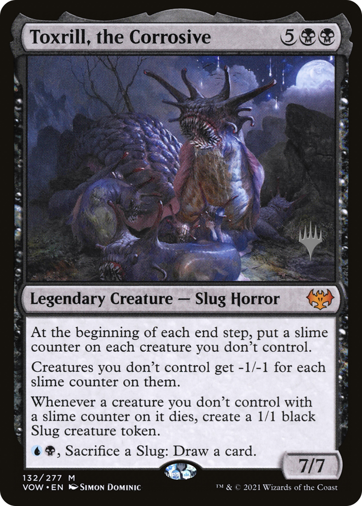 Toxrill, the Corrosive (PPDMU-132) [Innistrad: Crimson Vow Promos] MTG Single Wizards of the Coast