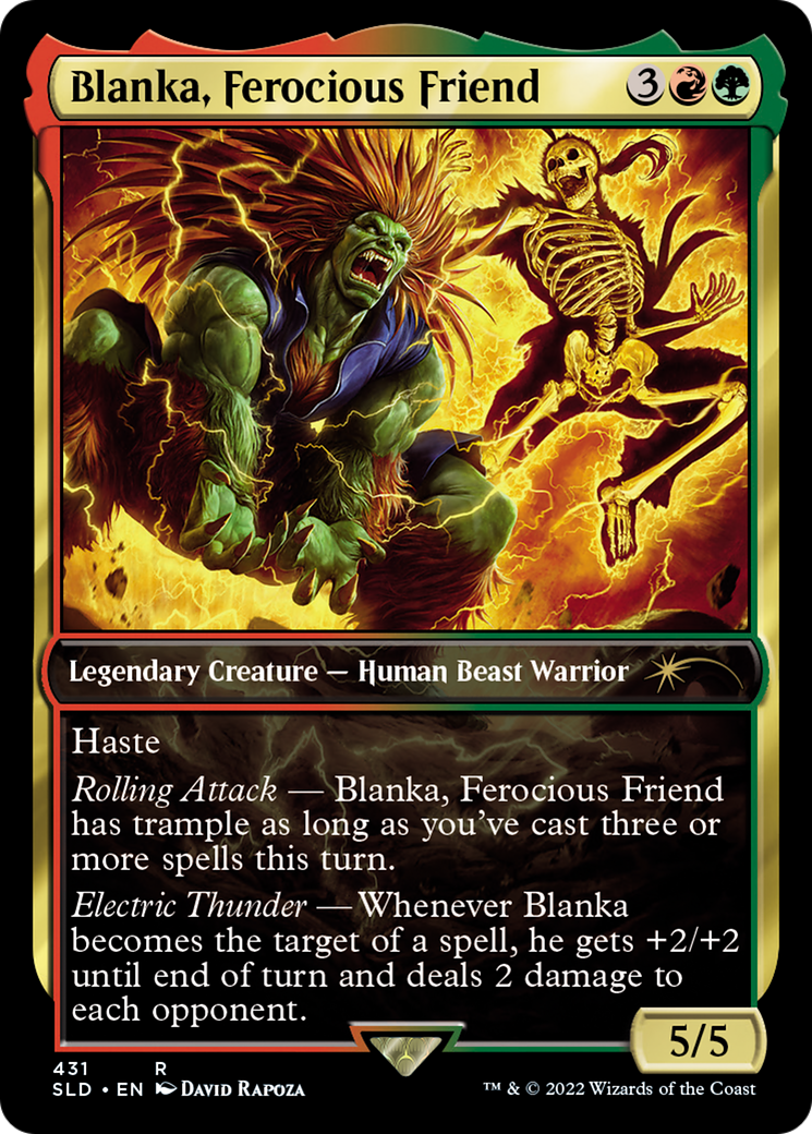 Blanka, Ferocious Friend (SLD-431) [Secret Lair] Drop MTG Single Wizards of the Coast