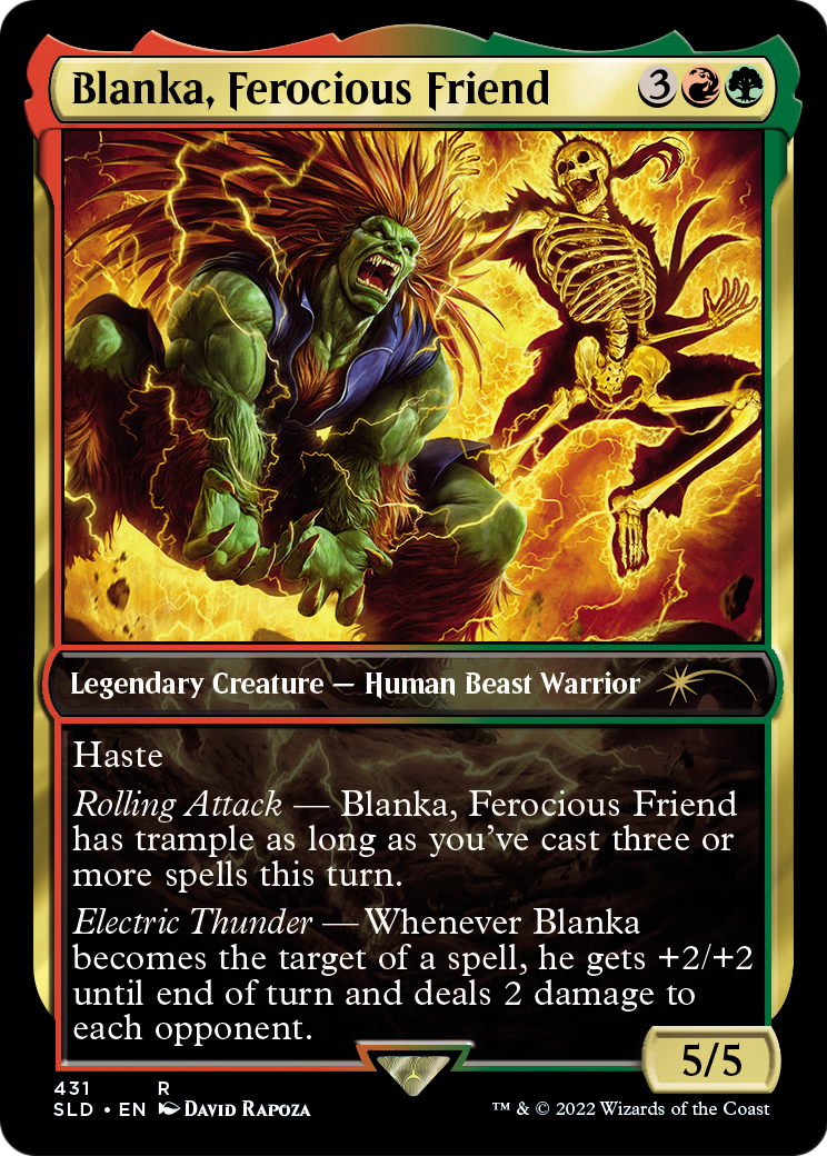 Blanka, Ferocious Friend (SLD-431) [Secret Lair] Drop Foil MTG Single Wizards of the Coast