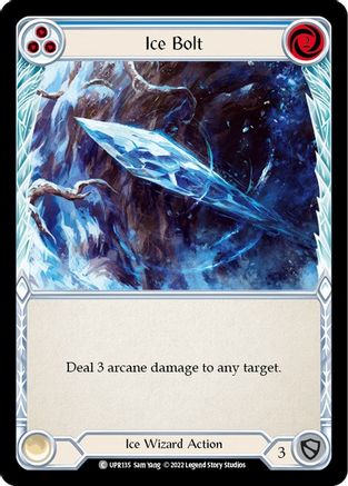 Ice Bolt (Blue) [UPR135] (Uprising)  Rainbow Foil Flesh And Blood Single Flesh And Blood   